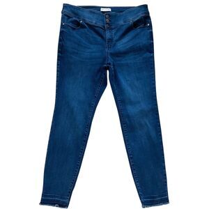 Lane Bryant Womens Jeans sz 18 Dark Wash Skinny Ankle x29" Cotton Denim Stretch